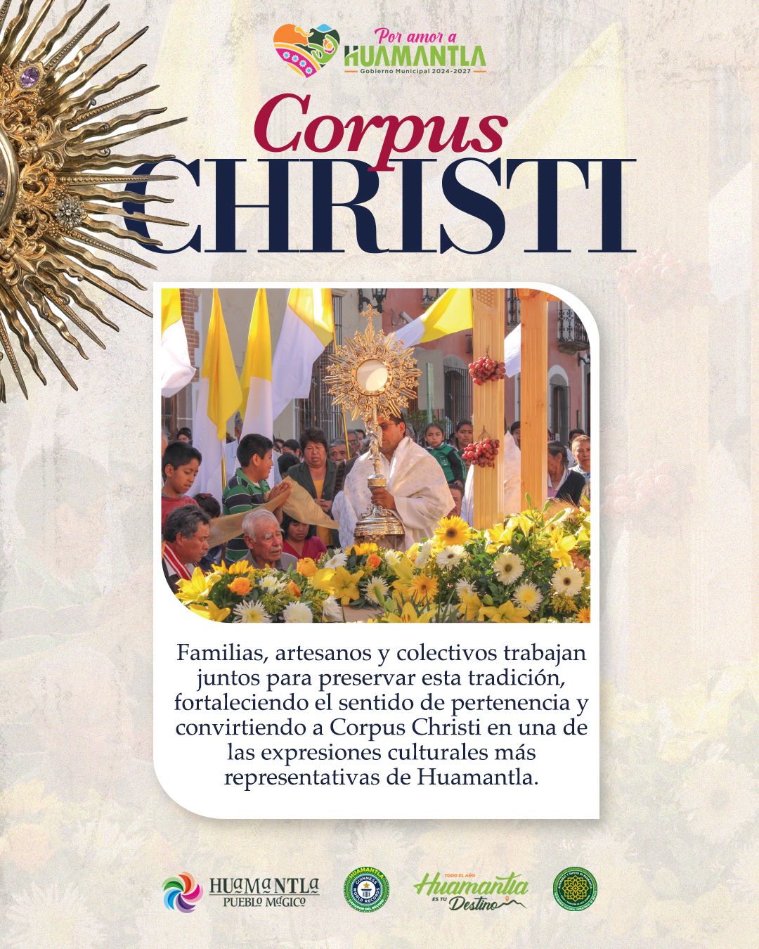 Huamantla preserva su tradición alfombrista durante la celebración de Corpus Christi